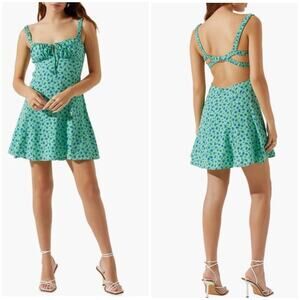 ASTR Mini Floral Cut Out Dress Sz Medium